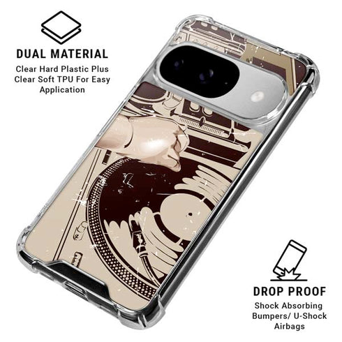 DJ Spinning Google Pixel 10 Clear Case